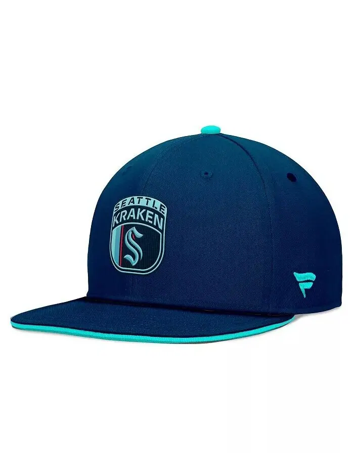 Мужская кепка Snapback для драфта НХЛ 2024 Deep Sea Seattle Kraken Fanatics — изображение 3 из 4