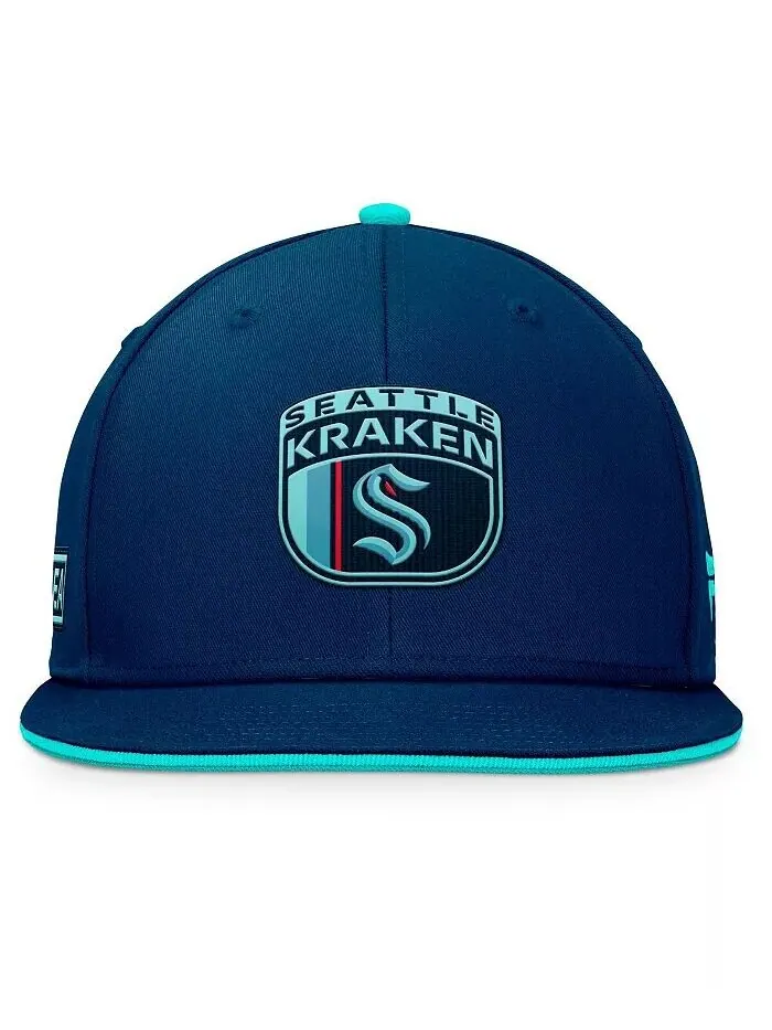 Мужская кепка Snapback для драфта НХЛ 2024 Deep Sea Seattle Kraken Fanatics — изображение 4 из 4