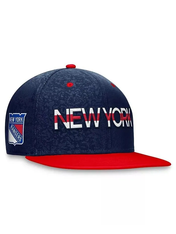 Мужская темно-красная двухцветная бейсболка New York Rangers Authentic Pro Rink Snapback Fanatics — изображение 1 из 4