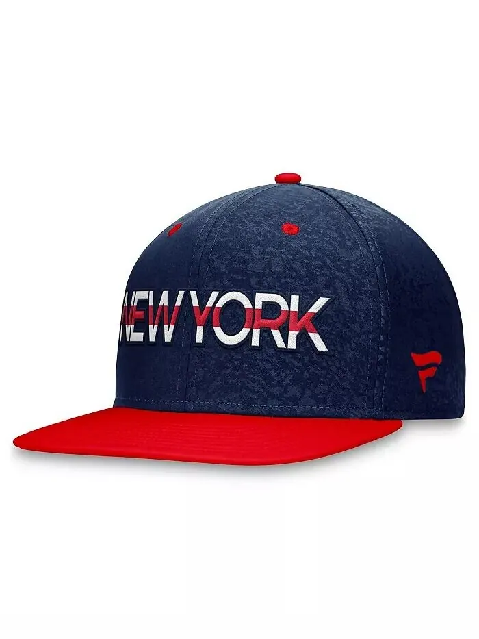 Мужская темно-красная двухцветная бейсболка New York Rangers Authentic Pro Rink Snapback Fanatics — изображение 3 из 4