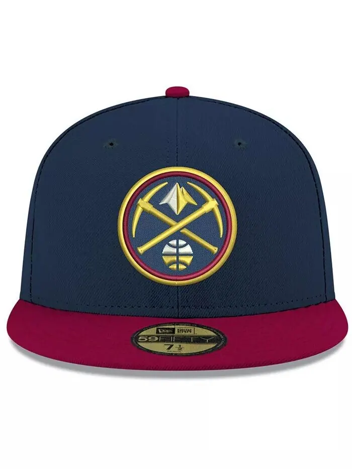 Двухцветная кепка Denver Nuggets Basic 59FIFTY приталенного кроя New Era — изображение 2 из 4, темно-синий