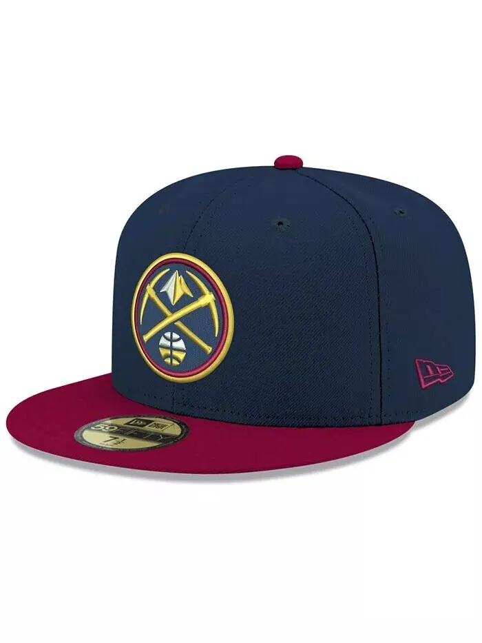 Двухцветная кепка Denver Nuggets Basic 59FIFTY приталенного кроя New Era — изображение 3 из 4, темно-синий