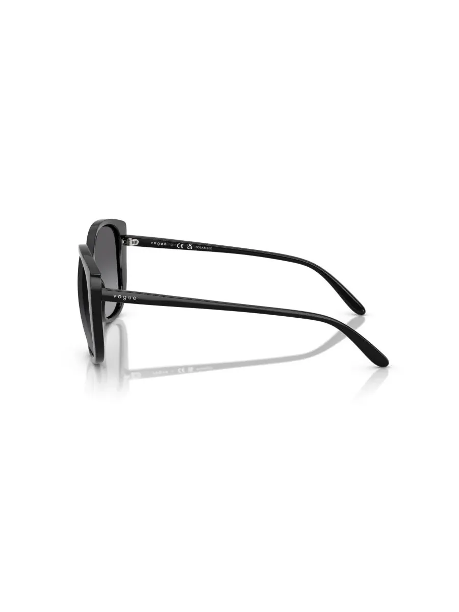 Женские поляризованные солнцезащитные очки Butterfly, VO5623S Vogue Eyewear — изображение 2 из 7, черный