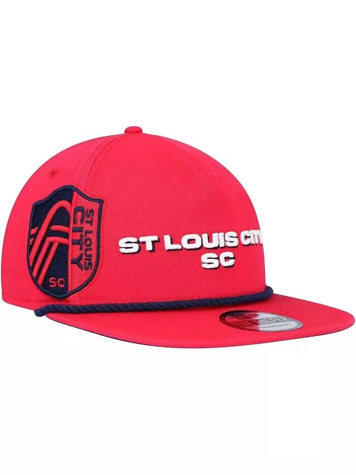 Мужская красная кепка St. Louis City SC Heritage The Golfer Snapback New Era