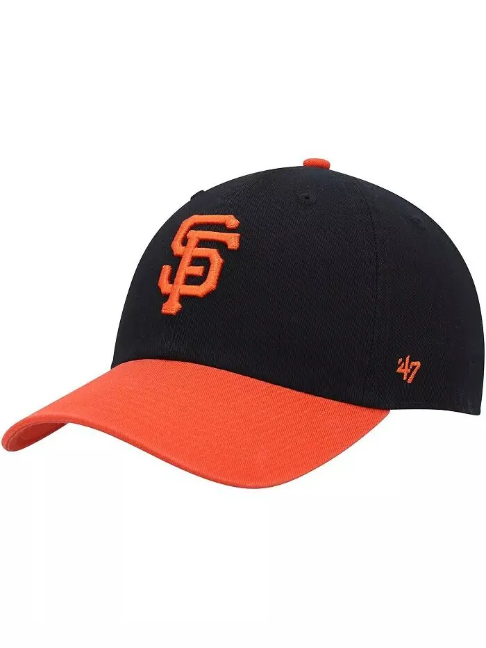 Мужская черная, оранжевая кепка San Francisco Giants Clean Up Adjustable '47 Brand — изображение 1 из 4