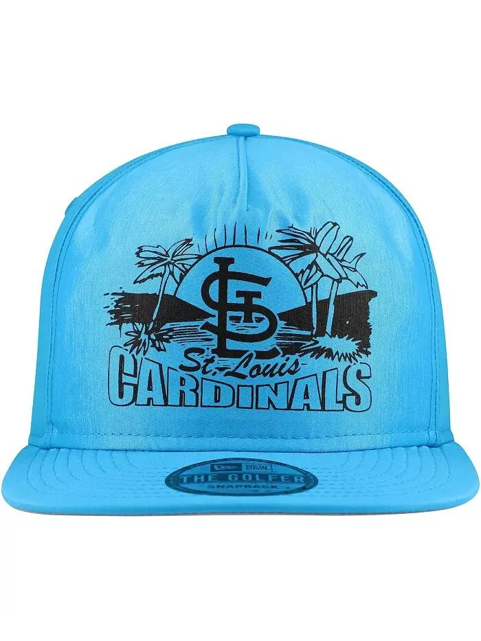 Мужская синяя бейсболка-кнопка для гольфа St. Louis Cardinals Neon New Era — изображение 3 из 4