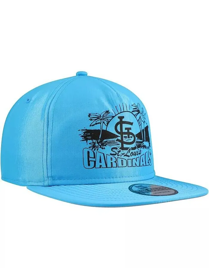 Мужская синяя бейсболка-кнопка для гольфа St. Louis Cardinals Neon New Era — изображение 4 из 4