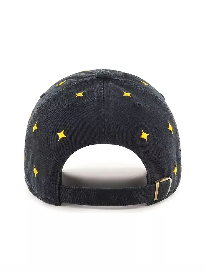 Мужская и женская черная кепка Pittsburgh Steelers Confetti Clean Up Adjustable '47 Brand — изображение 2 из 2