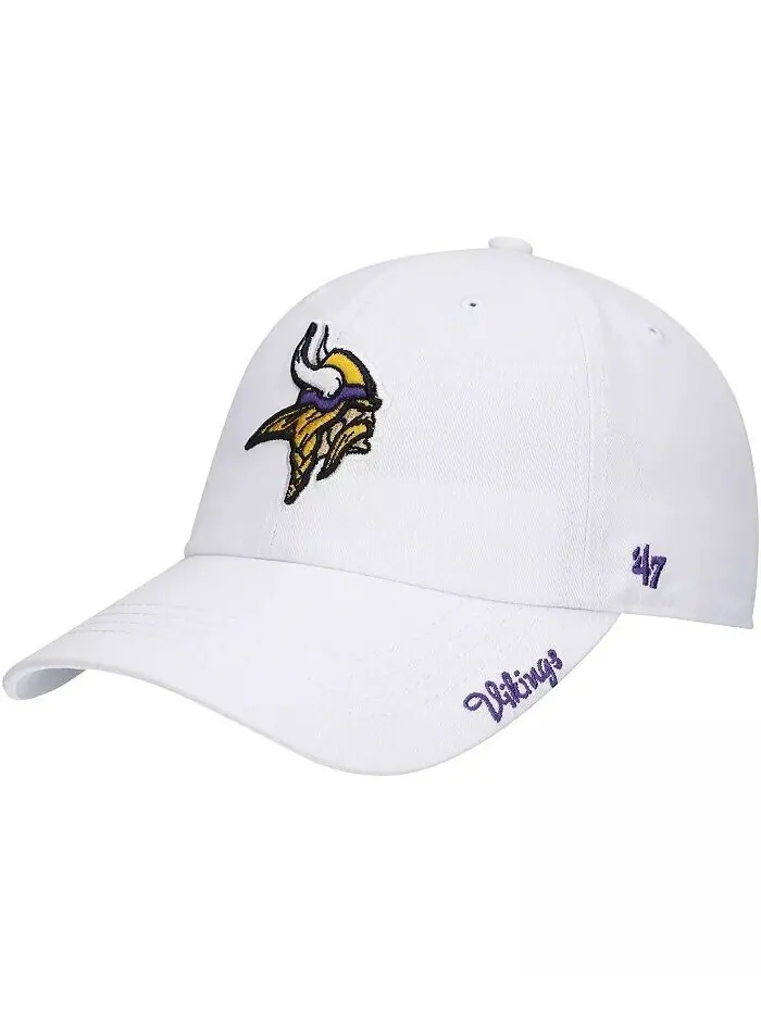 Женская белая регулируемая кепка с логотипом Minnesota Vikings Miata '47 '47 Brand — изображение 1 из 4, белый