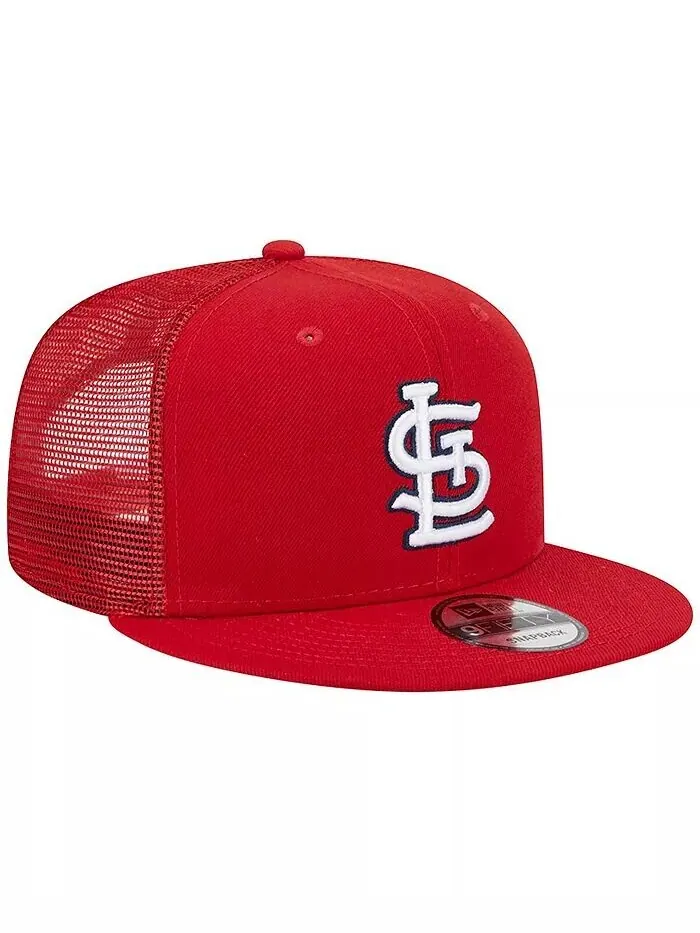 Мужская красная кепка St. Louis Cardinals Team Color Trucker 9FIFTY Snapback New Era — изображение 2 из 4, красный