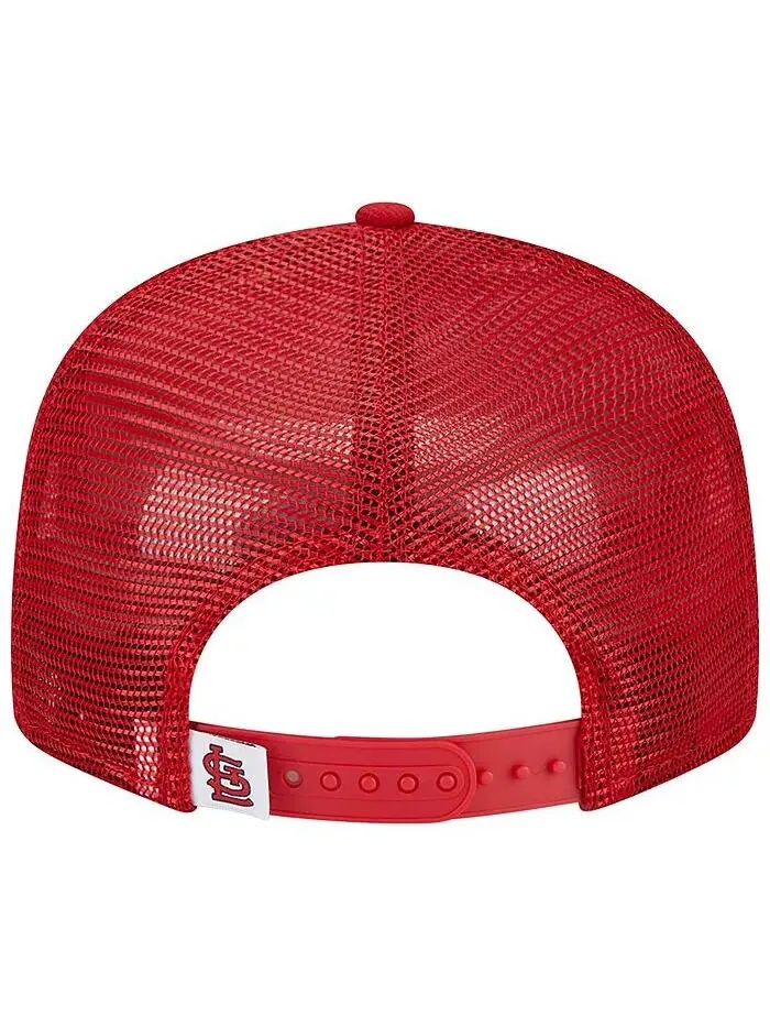 Мужская красная кепка St. Louis Cardinals Team Color Trucker 9FIFTY Snapback New Era — изображение 4 из 4, красный