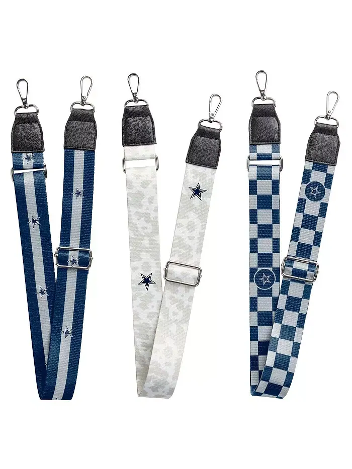 Комплект из 3 ремней для сумок Dallas Cowboys Logo Brands