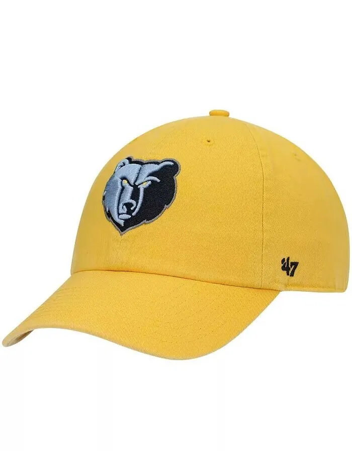 Мужская регулируемая шапка Memphis Grizzlies Team золотого цвета '47 Brand — изображение 1 из 4