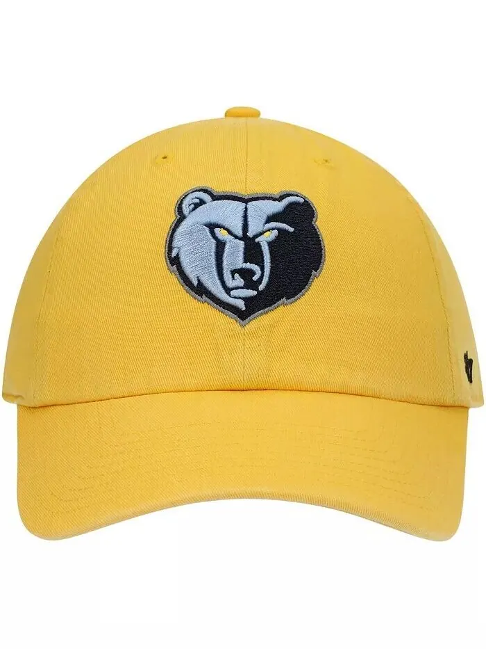 Мужская регулируемая шапка Memphis Grizzlies Team золотого цвета '47 Brand — изображение 4 из 4