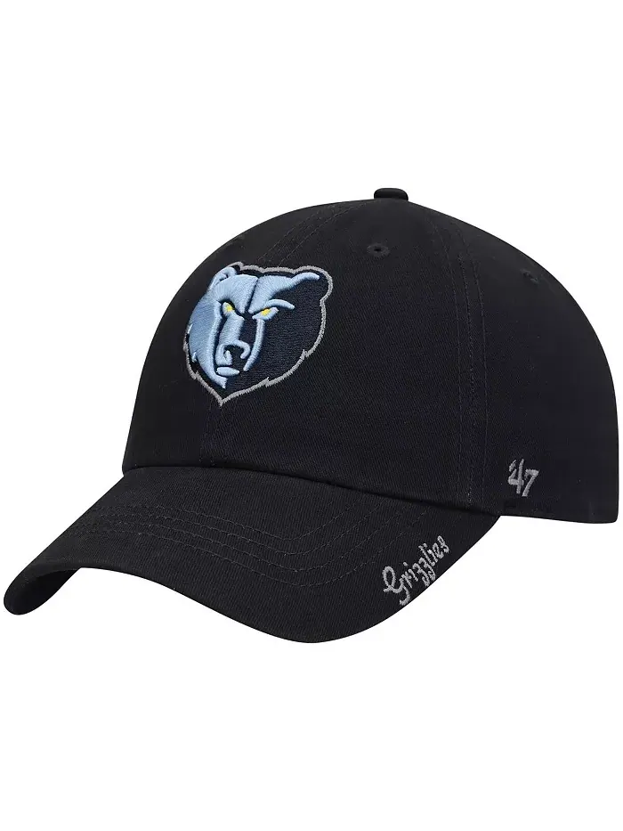 Женская регулируемая кепка Memphis Grizzlies Miata Clean Up Logo в темно-синем цвете '47 Brand — изображение 1 из 4