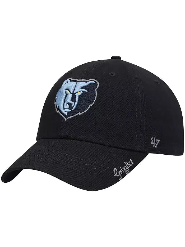 Женская темно-синяя регулируемая шляпа с логотипом Memphis Grizzlies Miata Clean Up '47 Brand — изображение 1 из 4