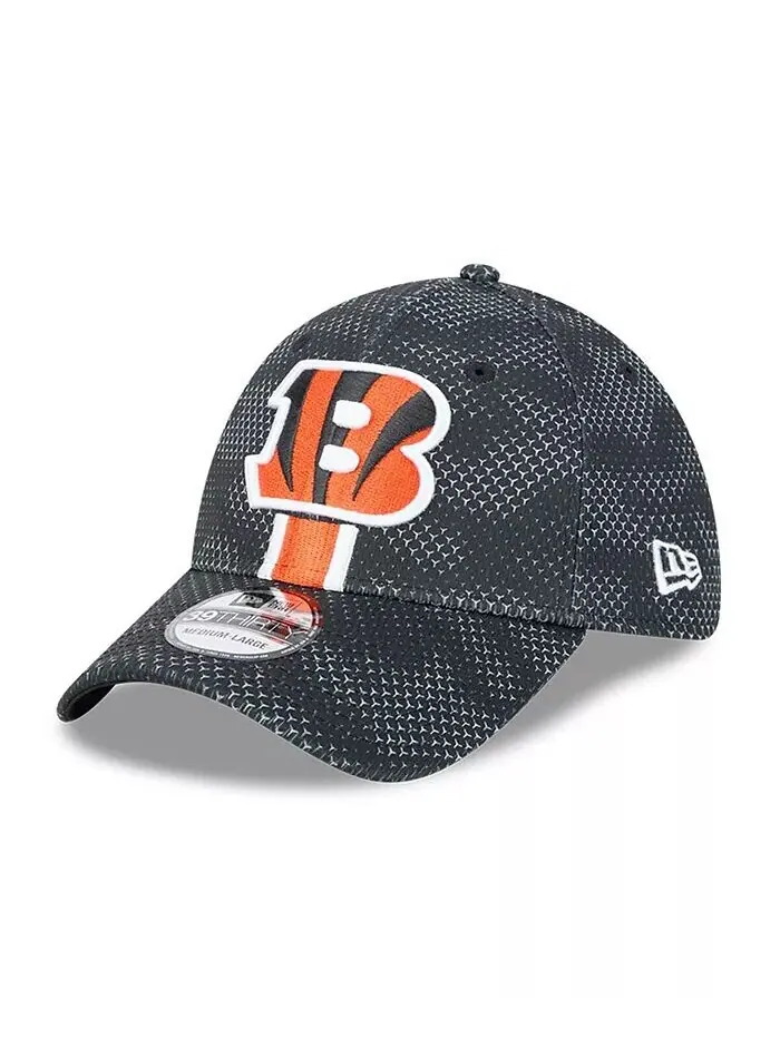 Мужская черная кепка Cincinnati Bengals 2024 Sideline 39THIRTY Flex Hat New Era