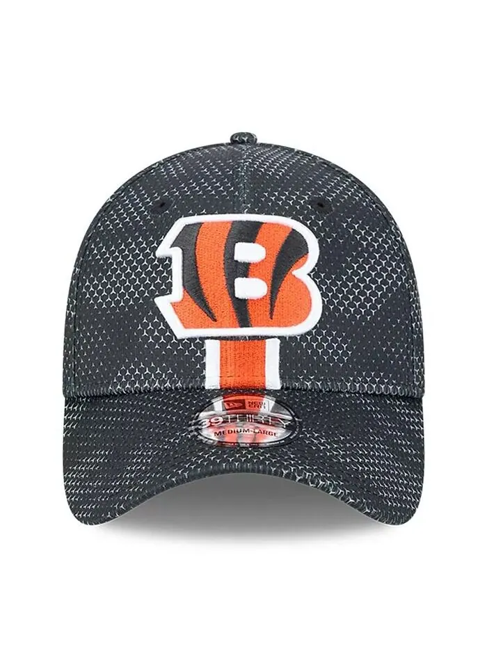Мужская черная бейсболка Cincinnati Bengals 2024 Sideline 39THIRTY Flex New Era — изображение 4 из 4