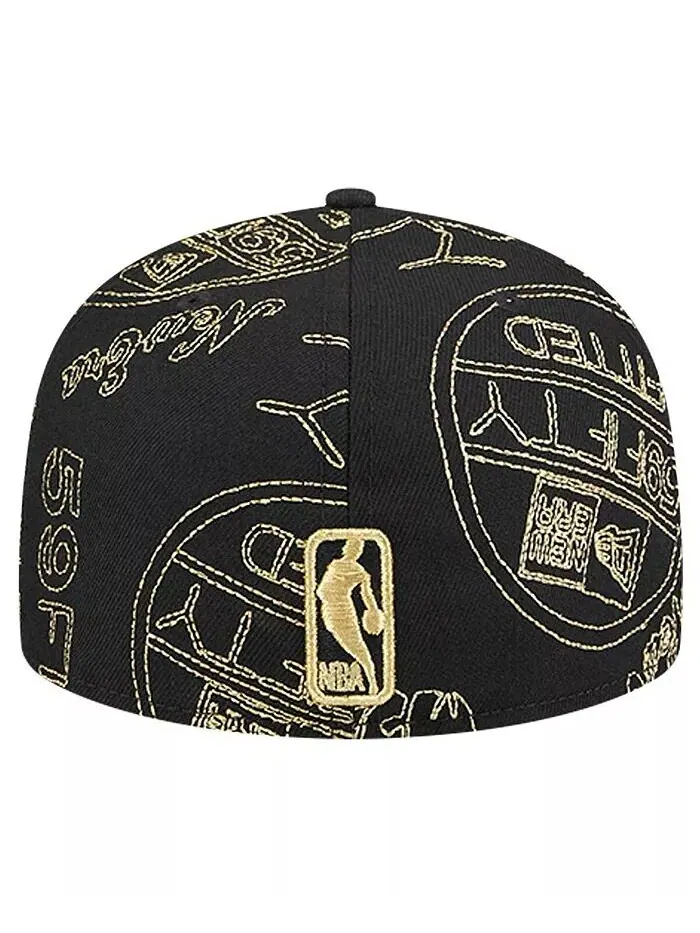Мужская приталенная шляпа с трафаретным принтом Black Phoenix Suns 59FIFTY Day со сплошным принтом — изображение 3 из 4