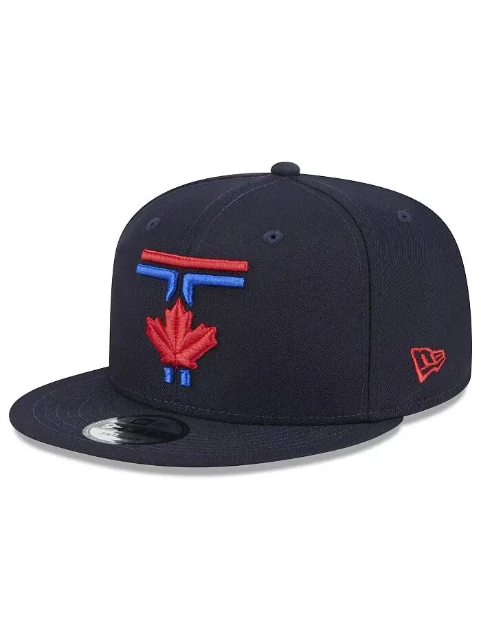 Мужская темно-синяя бейсболка Toronto Blue Jays 2024 City Connect 9FIFTY Snapback New Era
