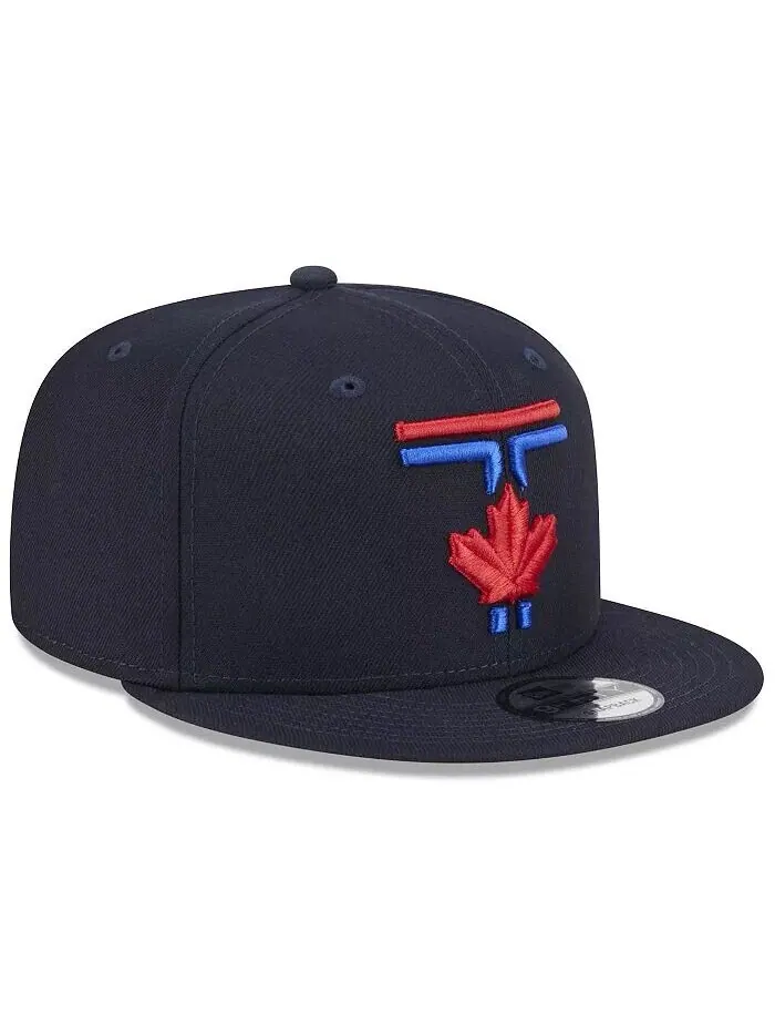 Мужская темно-синяя кепка Snapback Toronto Blue Jays 2024 City Connect 9FIFTY New Era — изображение 2 из 4, темно-синий