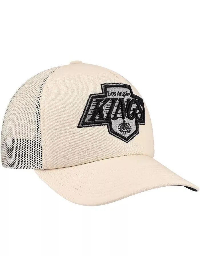 Мужская кремовая кепка Los Angeles Kings Foam Front Trucker Adjustable Mitchell & Ness — изображение 4 из 4