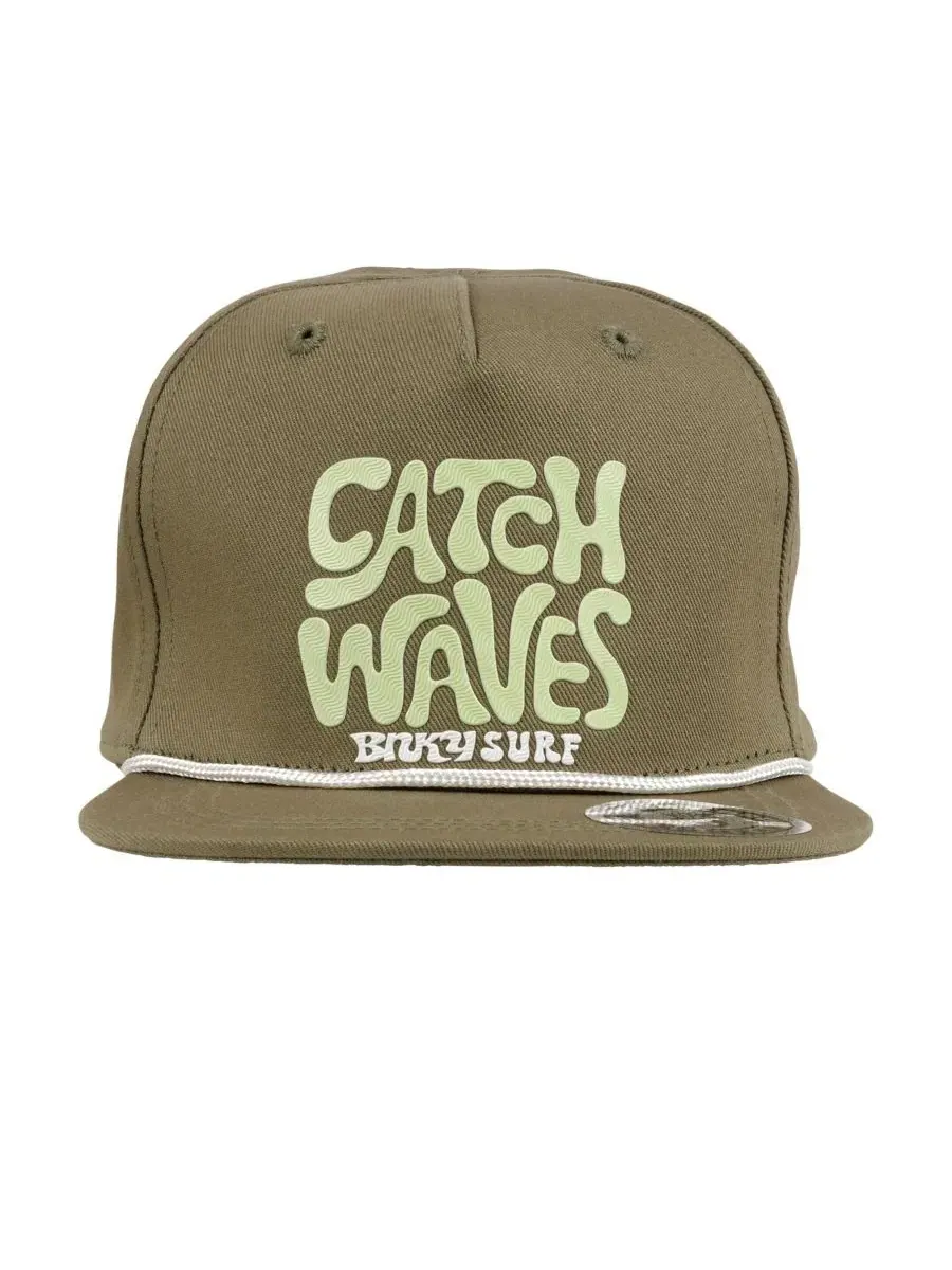 Кепка-снапбек Catch Waves, зеленая BinkyBro — изображение 2 из 2, зеленый