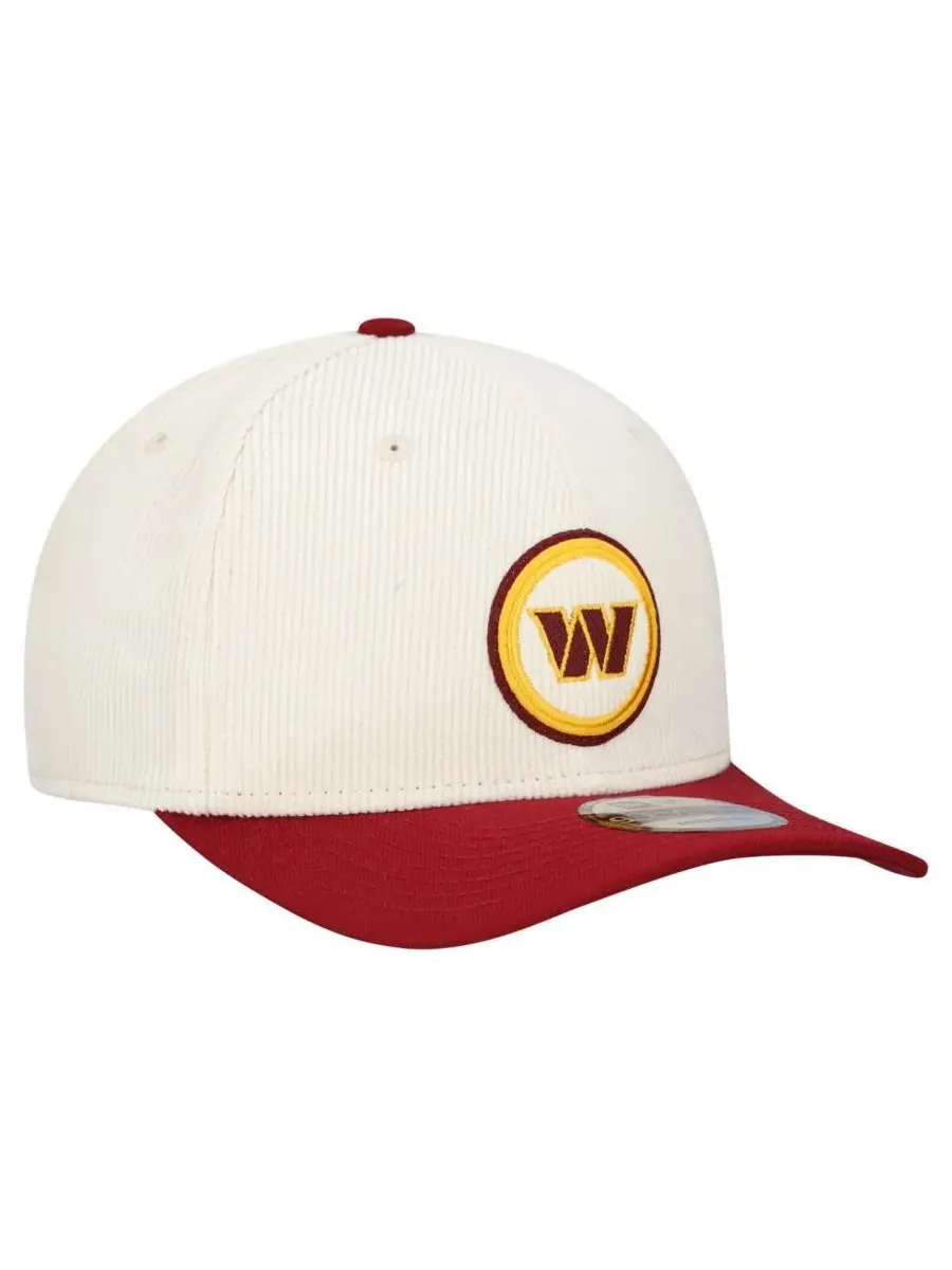 Мужская регулируемая кепка Stone Washington Commanders Loyal Corduroy 9SEVENTY New Era — изображение 3 из 4, серый