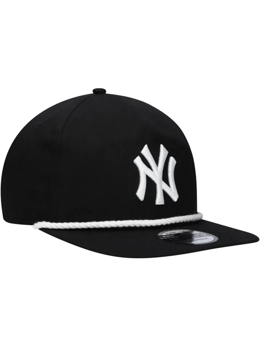 New Era Мужская черная бейсболка-снепбек New York Yankees — изображение 3 из 4, черный