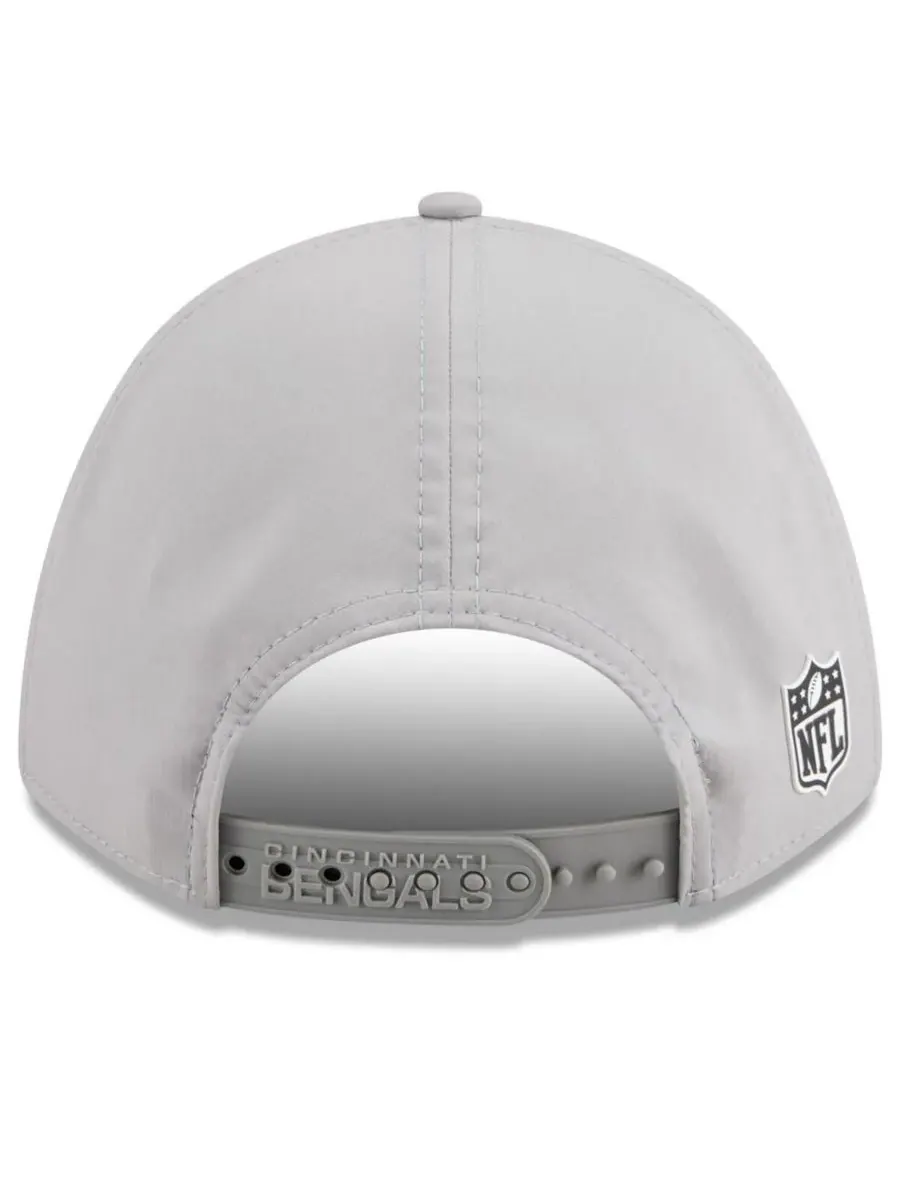 New Era Мужская серая регулируемая бейсболка Cincinnati Bengals 2025 Sideline M-Crown 9FORTY — изображение 2 из 5, серый