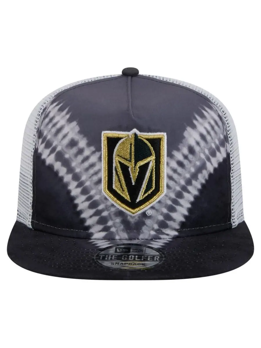 New Era Мужская регулируемая бейсболка Vegas Golden Knights в стиле ретро с V-образным рисунком — изображение 2 из 4