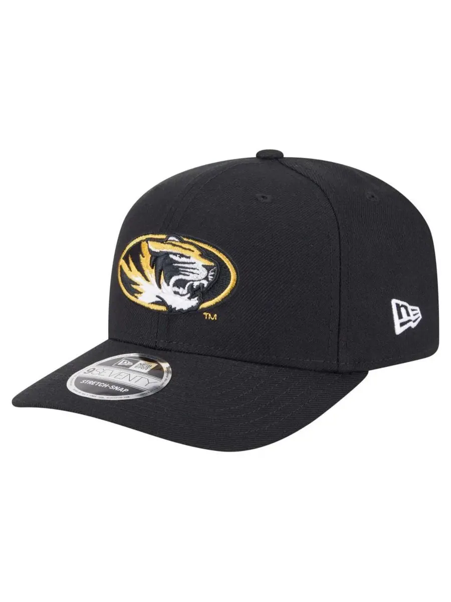 New Era Мужская черная бейсболка Missouri Tigers Team Collective 9SEVENTY с регулируемой — изображение 1 из 4, черный