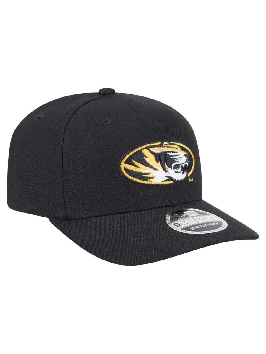 New Era Мужская черная бейсболка Missouri Tigers Team Collective 9SEVENTY с регулируемой — изображение 3 из 4, черный