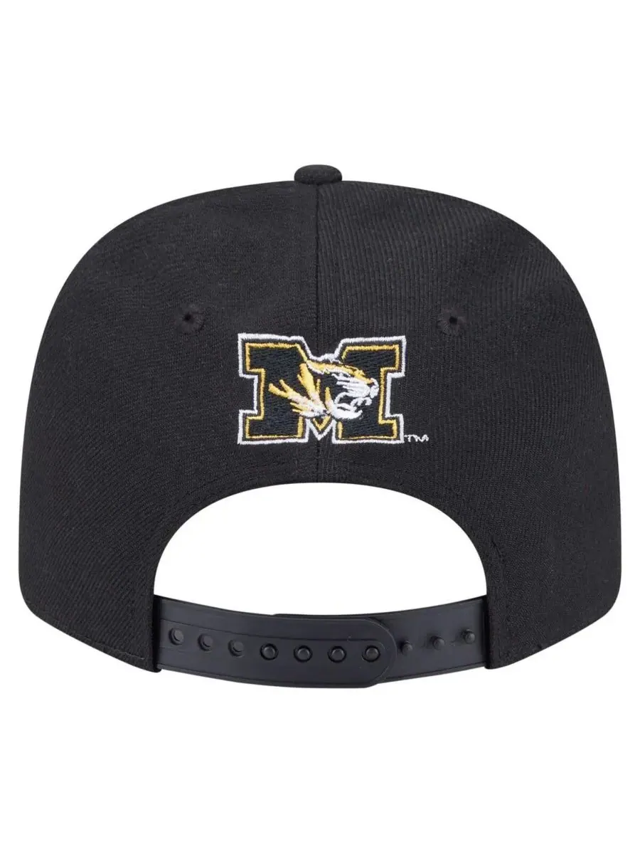 New Era Мужская черная бейсболка Missouri Tigers Team Collective 9SEVENTY с регулируемой — изображение 4 из 4, черный