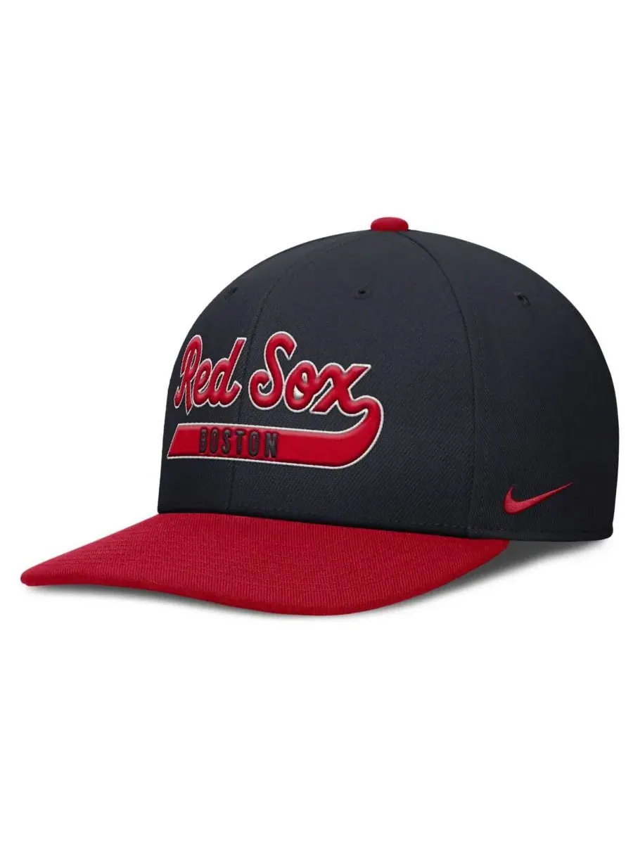Nike Мужская бейсболка Boston Red Sox Pro Performance Snapback в сине-красном цвете — изображение 3 из 4, темно-синий красный