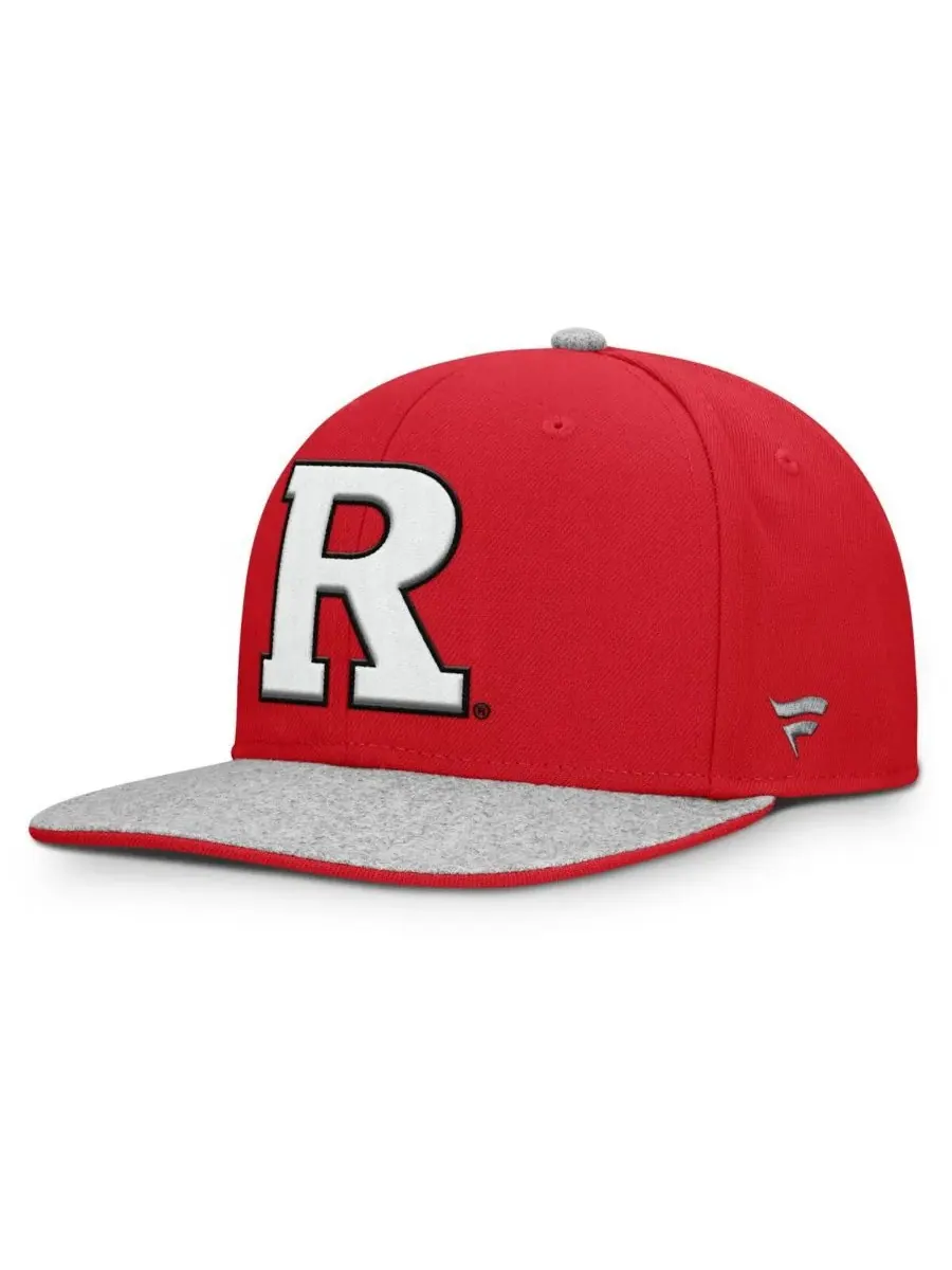 Мужская бейсболка Scarlet Rutgers Scarlet Knights Loden Snapback Fanatics — изображение 1 из 4, серый