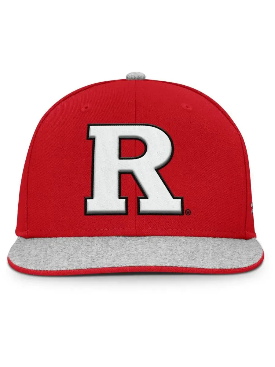 Мужская бейсболка Scarlet Rutgers Scarlet Knights Loden Snapback Fanatics — изображение 4 из 4, серый