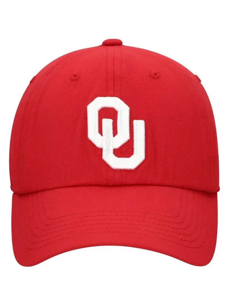 Top of the World Мужская регулируемая бейсболка с логотипом команды Oklahoma Sooners — изображение 2 из 4, красный