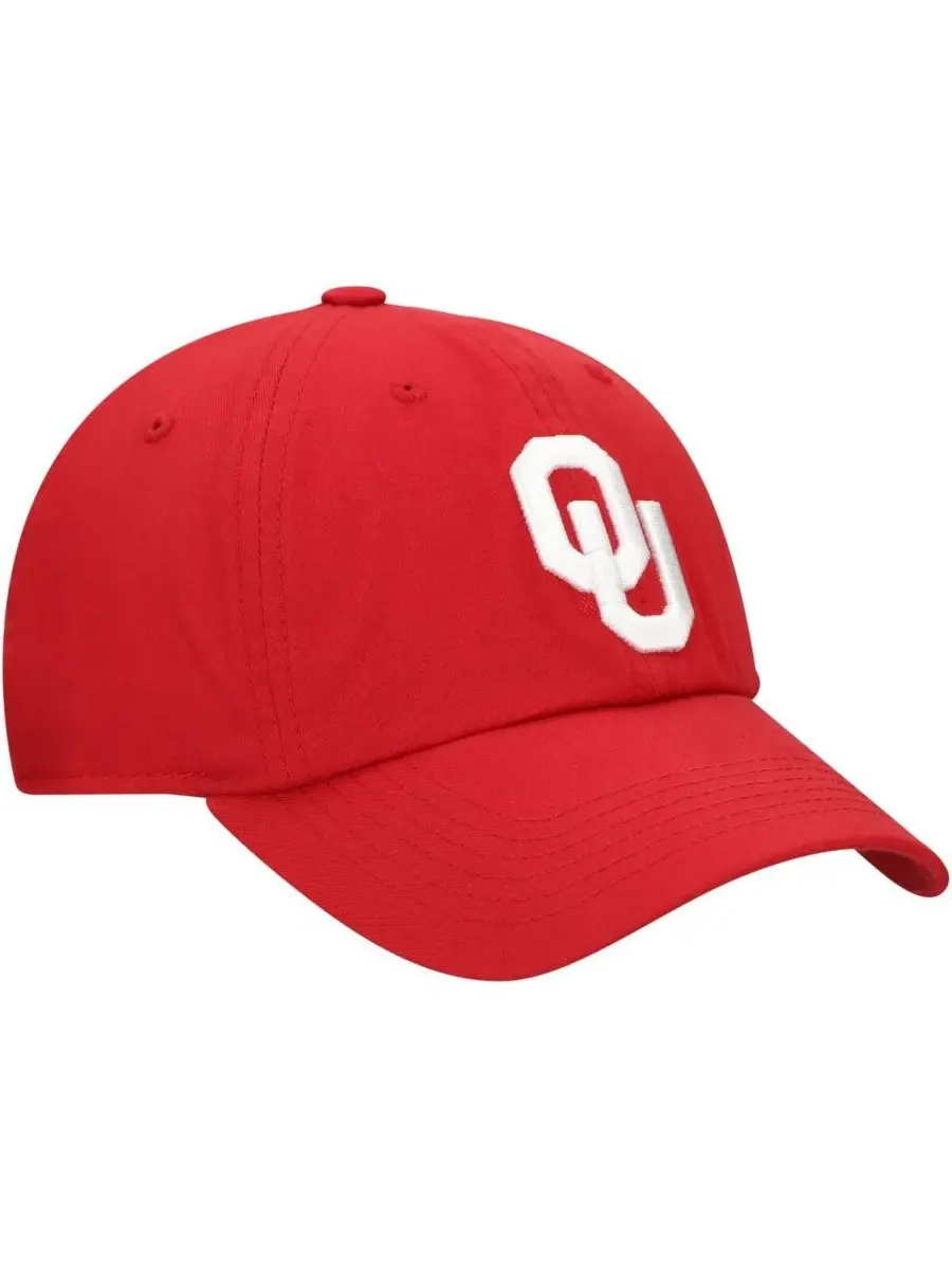Top of the World Мужская регулируемая бейсболка с логотипом команды Oklahoma Sooners — изображение 3 из 4, красный