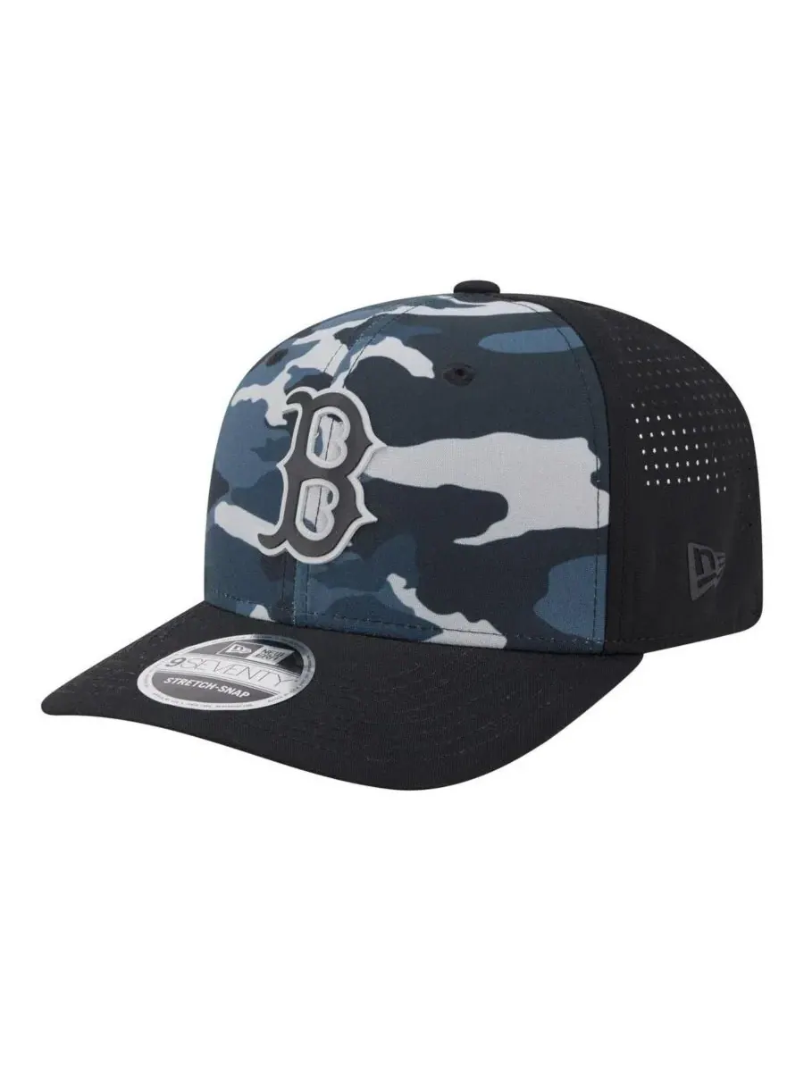 Кепка New Era Boston Red Sox Tonal Camo 9SEVENTY Stretch-Snap — изображение 1 из 5, черный