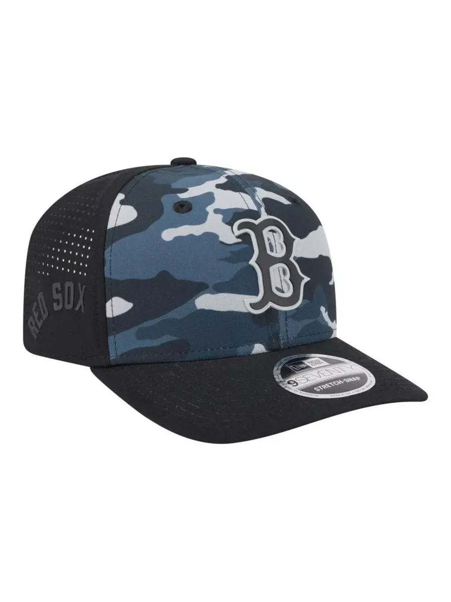 Кепка New Era Boston Red Sox Tonal Camo 9SEVENTY Stretch-Snap — изображение 3 из 5, черный