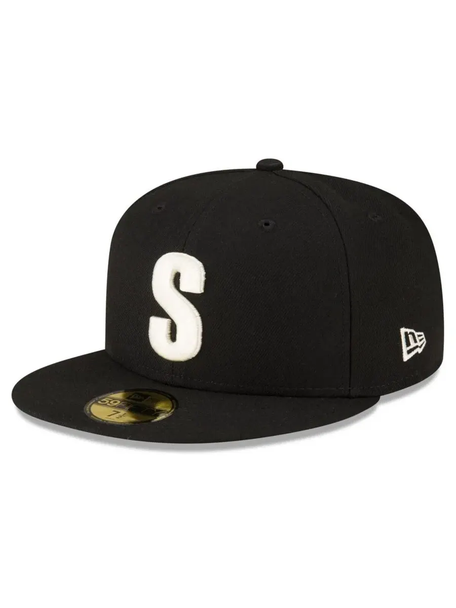 Бейсболка с вышитым логотипом Seattle Mariners, модель Authentic Collection 59FIFTY New Era — изображение 1 из 4, черный