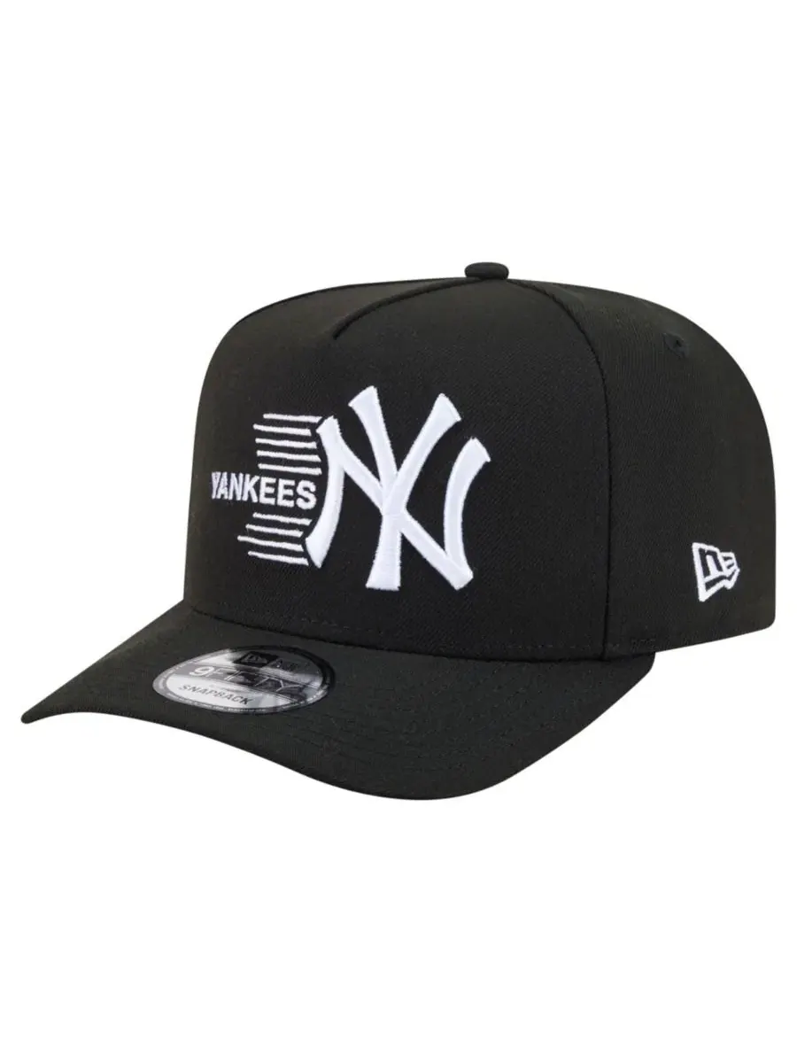 Бейсболка с высокой тульей New York Yankees Motion A-Frame New Era — изображение 1 из 5, черный