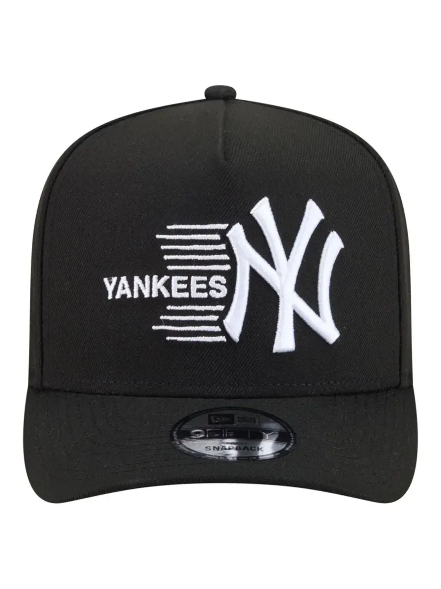Бейсболка с высокой тульей New York Yankees Motion A-Frame New Era — изображение 5 из 5, черный