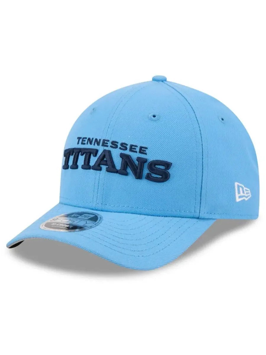 Кепка с вышивкой Tennessee Titans Wordmark 9FORTY New Era — изображение 1 из 5, светлый синий