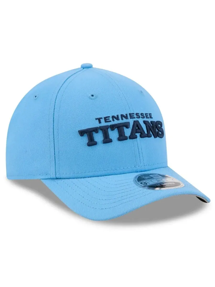Кепка с вышивкой Tennessee Titans Wordmark 9FORTY New Era — изображение 3 из 5, светлый синий