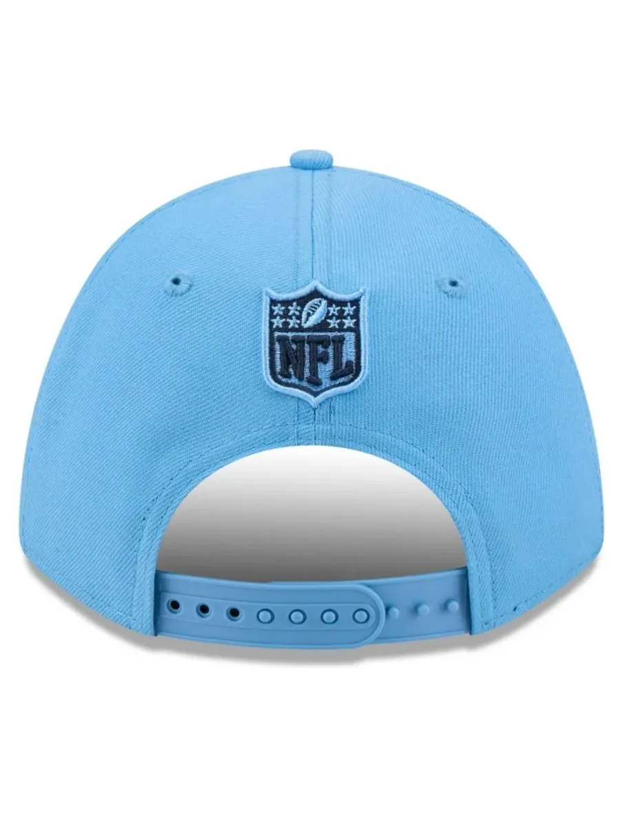 Кепка с вышивкой Tennessee Titans Wordmark 9FORTY New Era — изображение 4 из 5, светлый синий