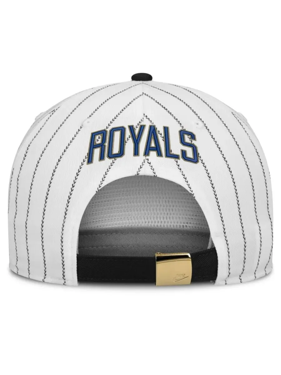 Бейсболка Nike Kansas City Royals Cooperstown Collection Pro — изображение 4 из 4, белый черный