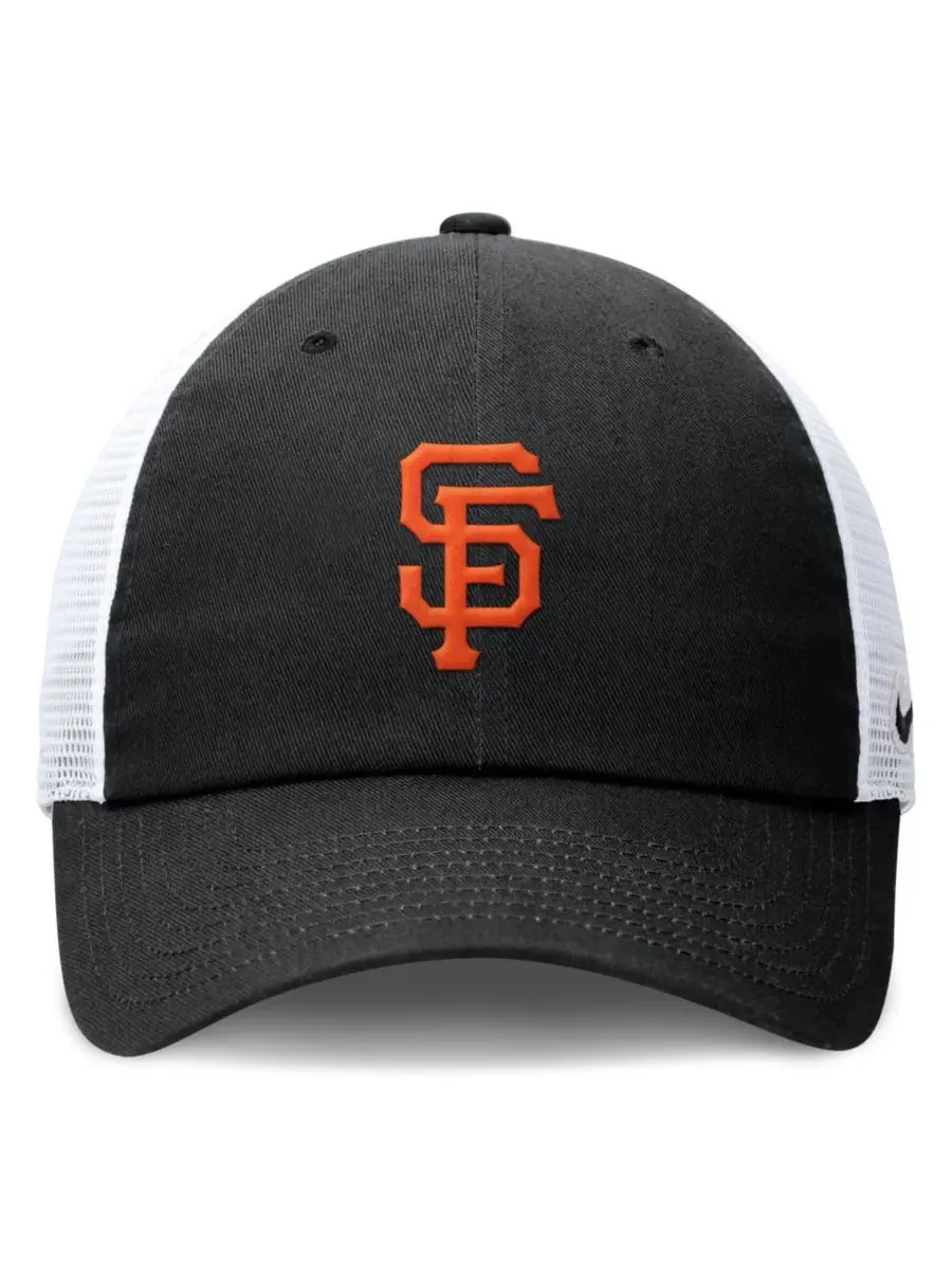 Бейсболка Nike San Francisco Giants Club Trucker — изображение 2 из 4, черный белый
