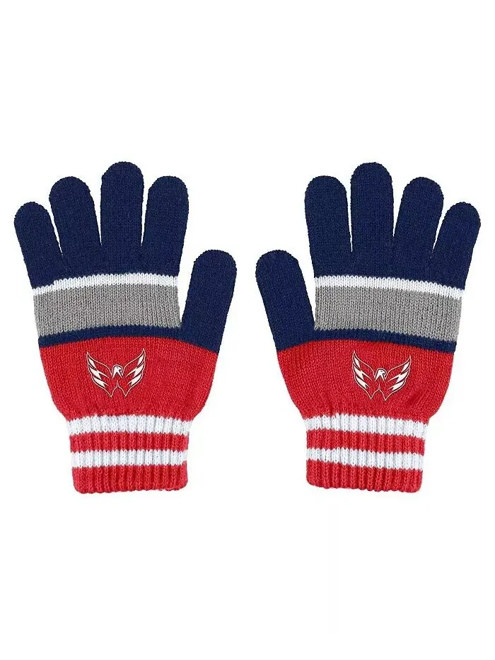 Женский комплект перчаток и шарфа Washington Capitals Stripe WEAR by Erin Andrews — изображение 2 из 3